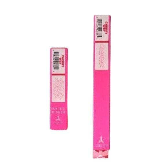 JEFFREE STAR COSMETICS CHERRY WET LIQUID LIPSTICK & LIP LINER VELOUR LIP KIT SET
